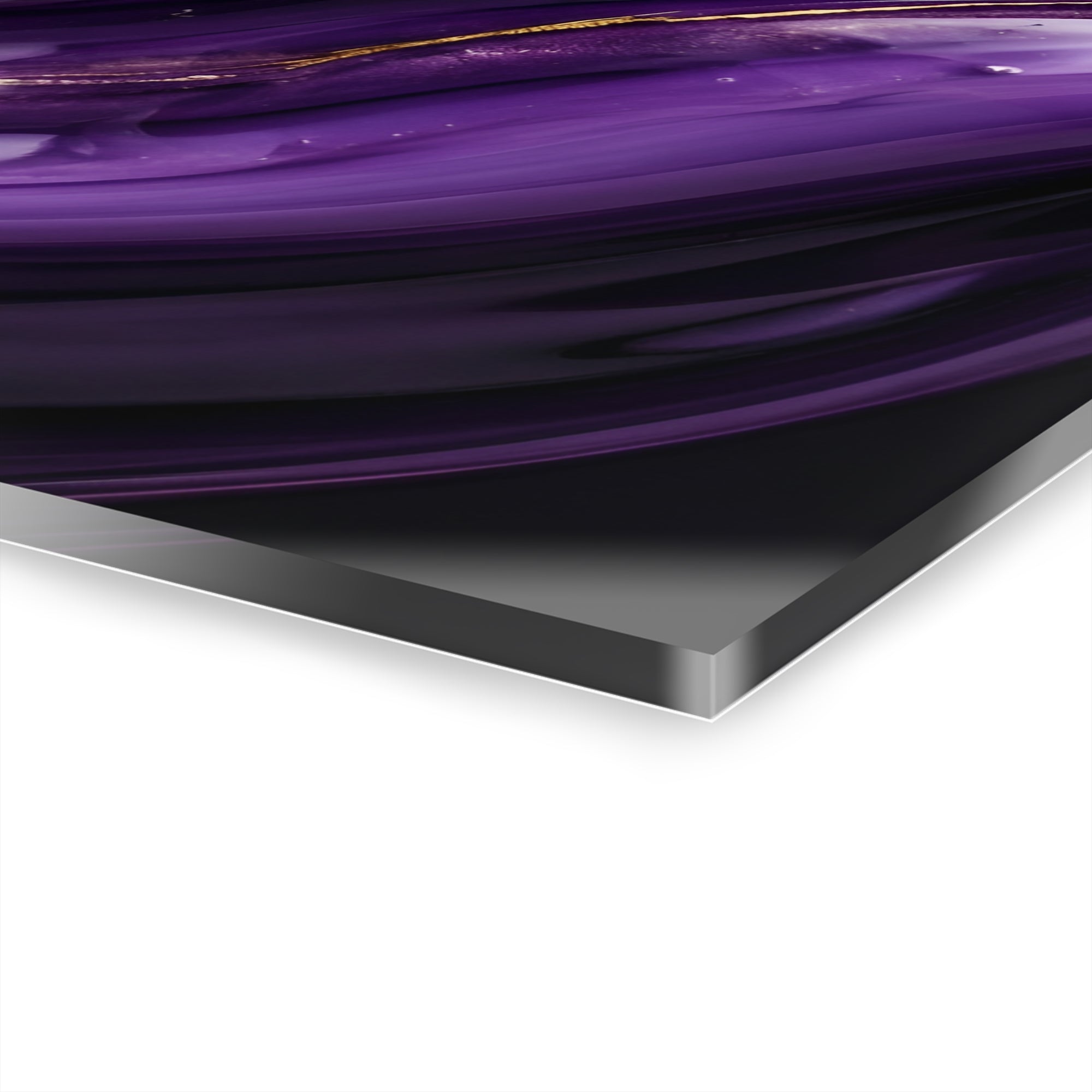 Acrylic Purple Gold Marble
