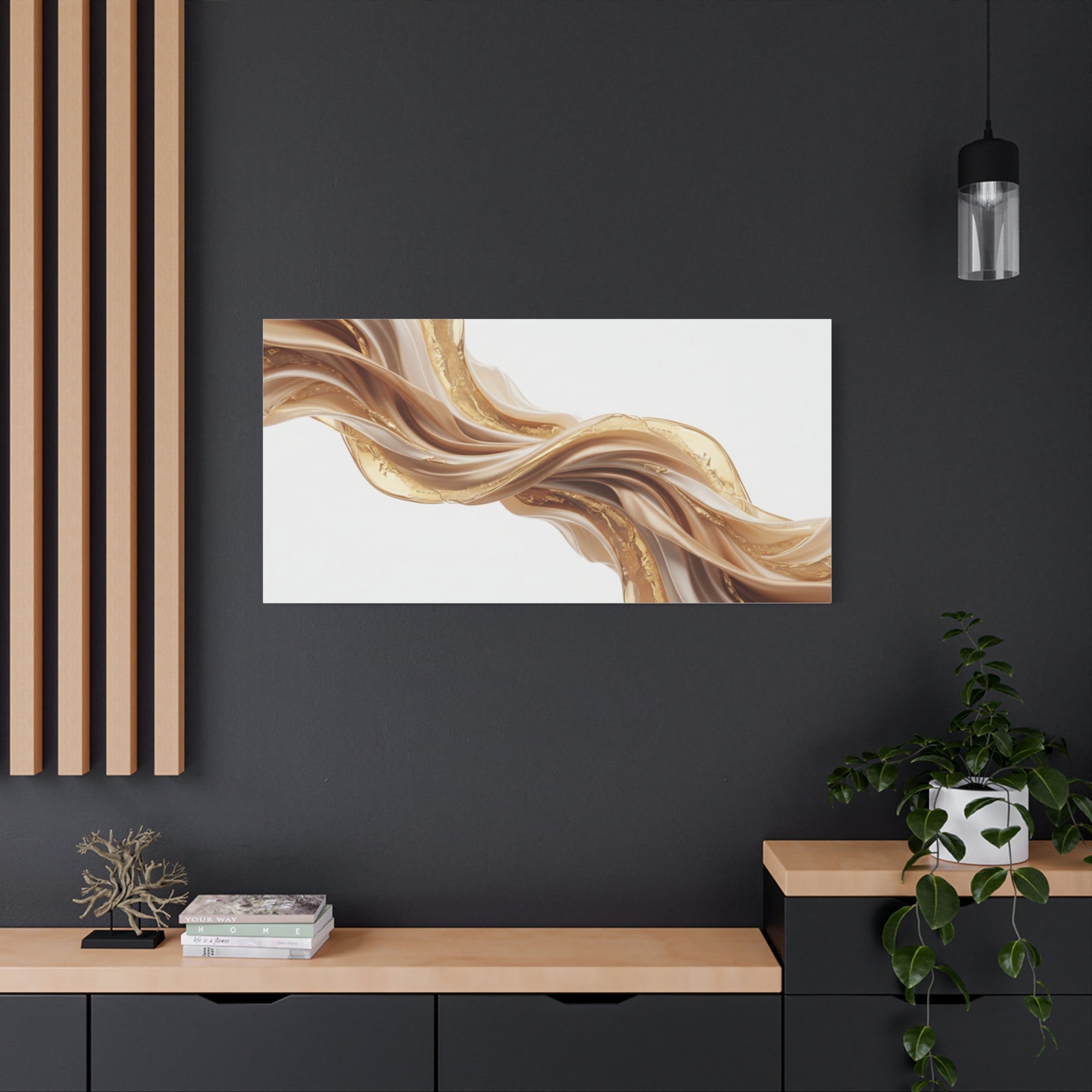 Bstract Gold Wave