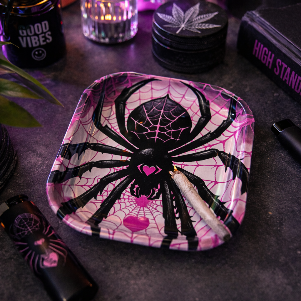 Pink Spider Tray