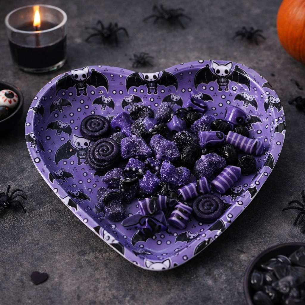 Purple Heart Shaped Tray