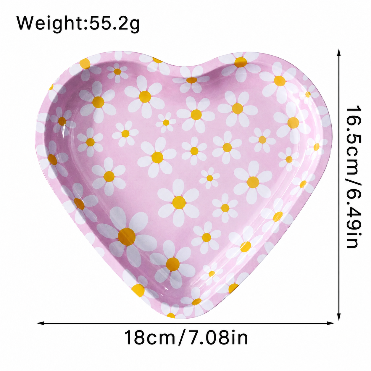 Heart Shaped Flowers Tray