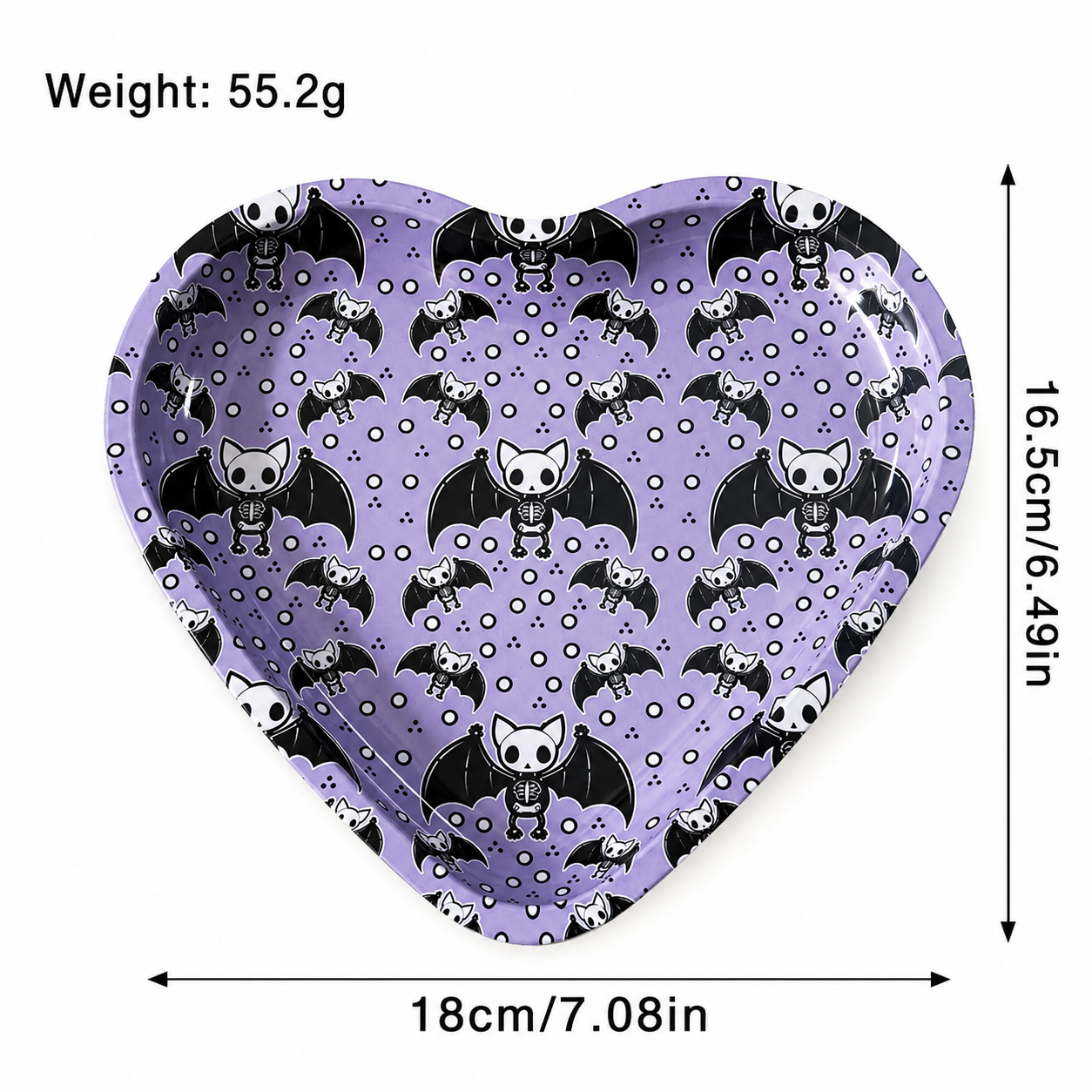 Purple Heart Shaped Tray