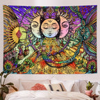 Expressive Sun Wall Tapestry