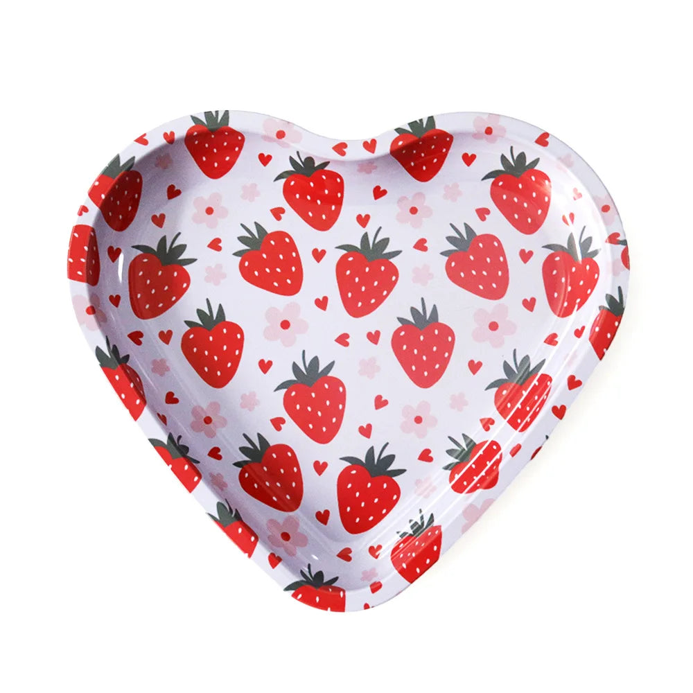 Cute Strawberry Heart Shaped Tray