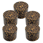 40/50mm Metal Herb Grinder Leopard Print Pepper Mill Salt Spice Crusher Mortar Tobacco Grass Raw Grinder Smoking Accessories