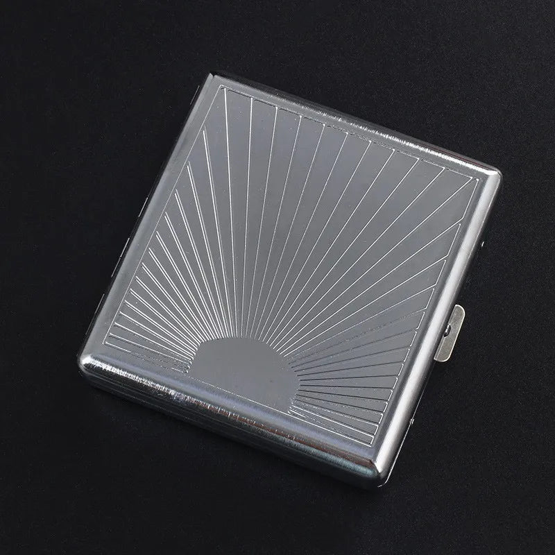 Embossed Diamond Steel Cig Case