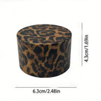 40/50mm Metal Herb Grinder Leopard Print Pepper Mill Salt Spice Crusher Mortar Tobacco Grass Raw Grinder Smoking Accessories