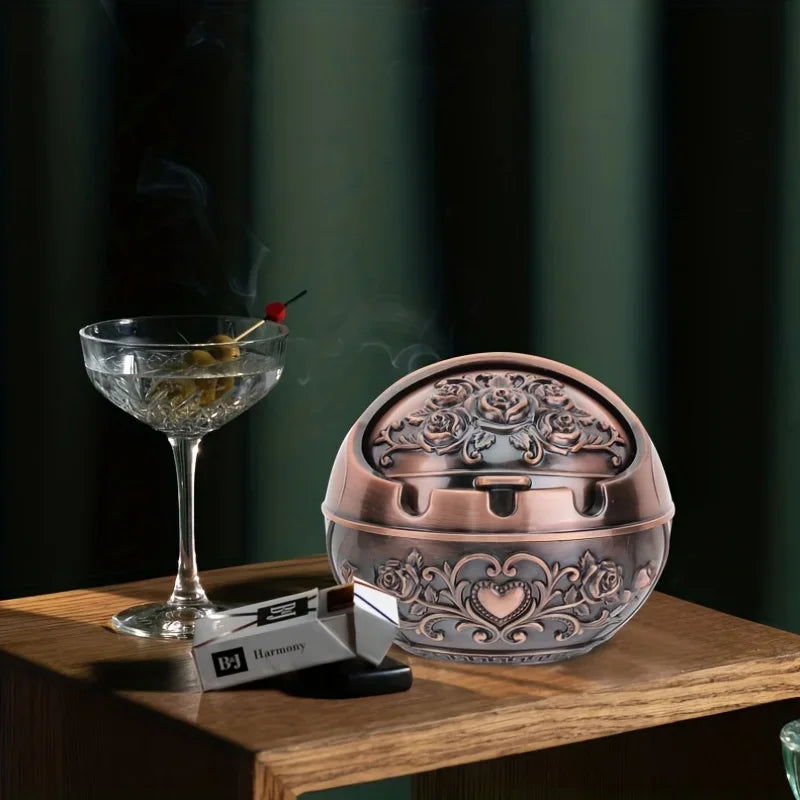 Rose Metal Ashtray