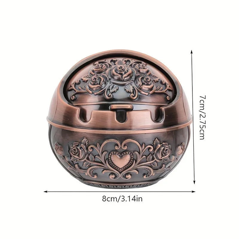 Rose Metal Ashtray