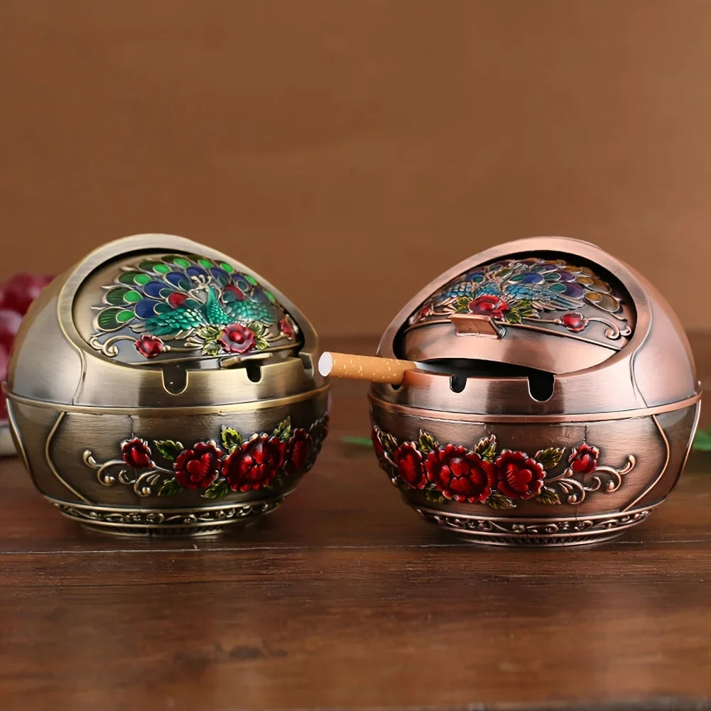 Rose Metal Ashtray