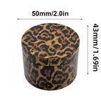40/50mm Metal Herb Grinder Leopard Print Pepper Mill Salt Spice Crusher Mortar Tobacco Grass Raw Grinder Smoking Accessories