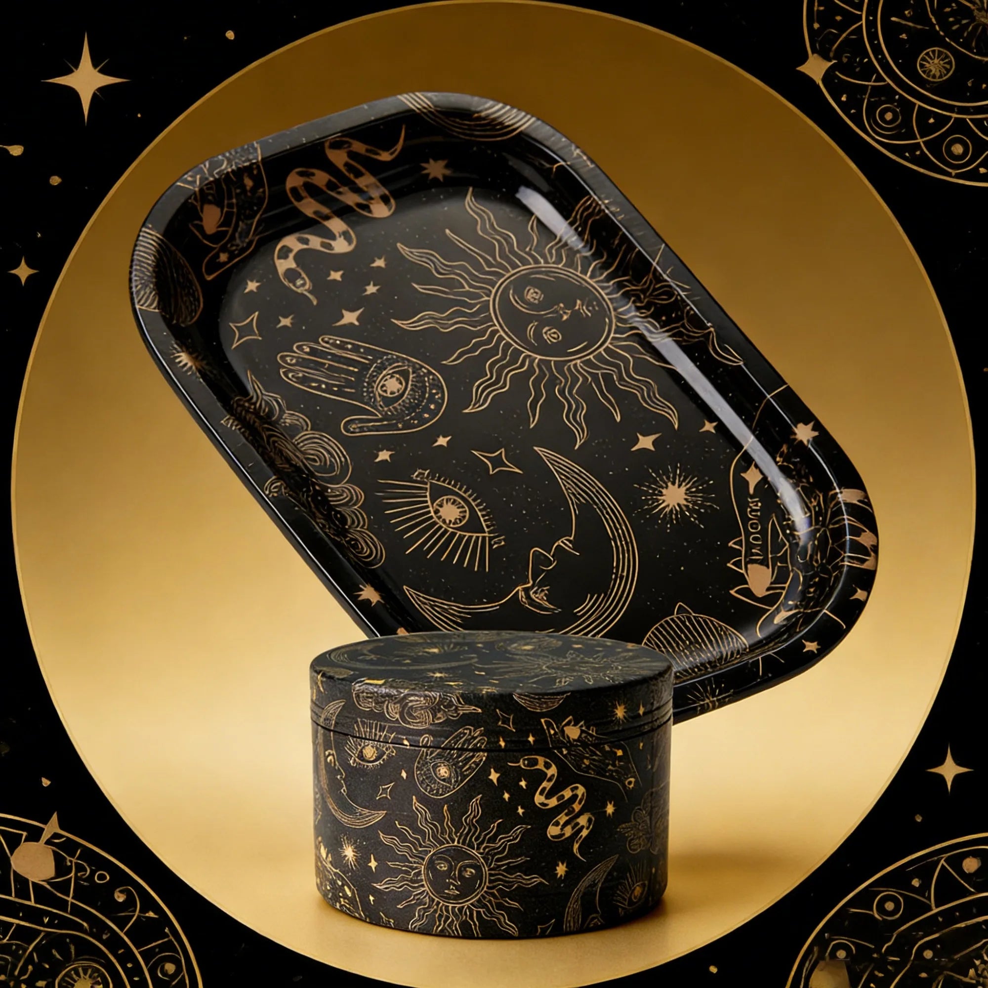 Sun & Moon Rolling Tray Full Set