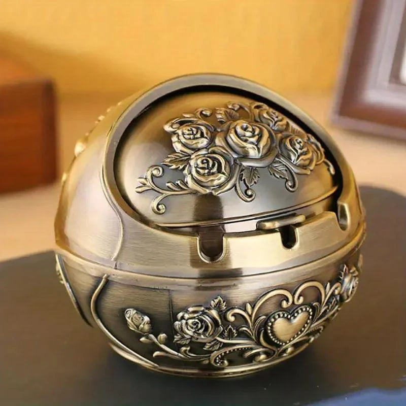 Rose Metal Ashtray