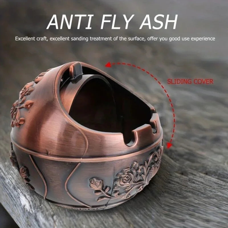 Rose Metal Ashtray