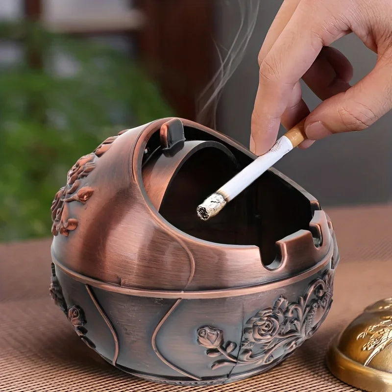 Rose Metal Ashtray