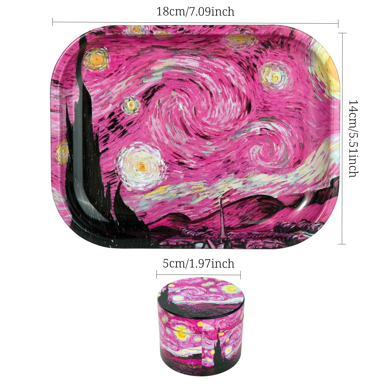 Vibrant Pink Painting Set
